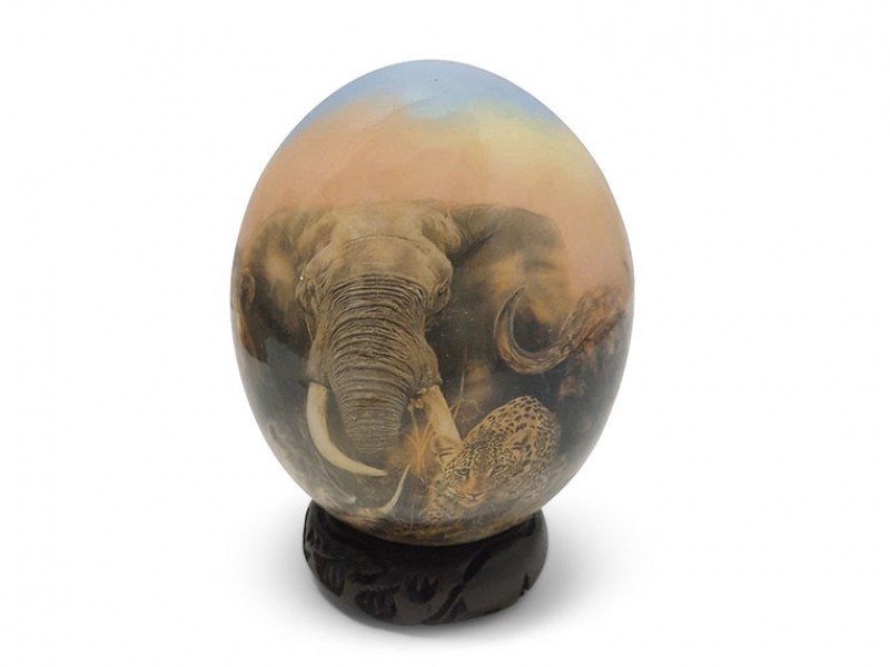 Decorative Ostrich Egg - 1